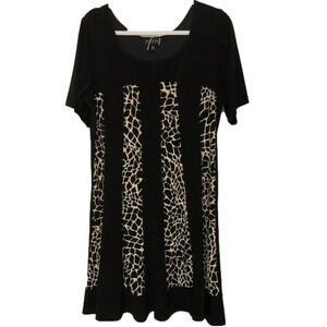 Enfocus Short Sleeve Round Neckline Dress